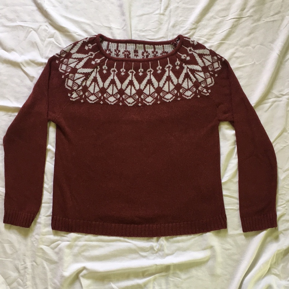Cute Burgundy Sweater